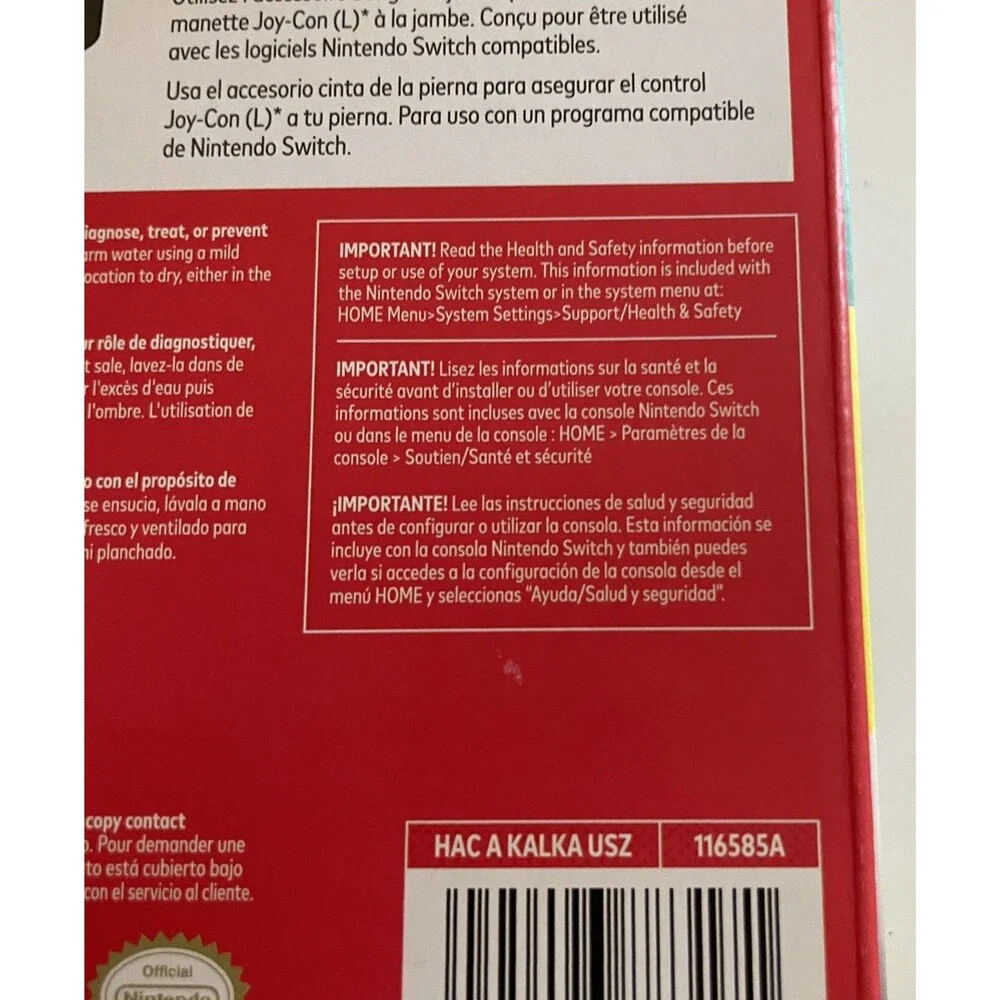 Leg Strap - Nintendo Switch, Brand New